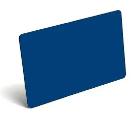 Karty plastikowe PVC niebieskie - 100szt